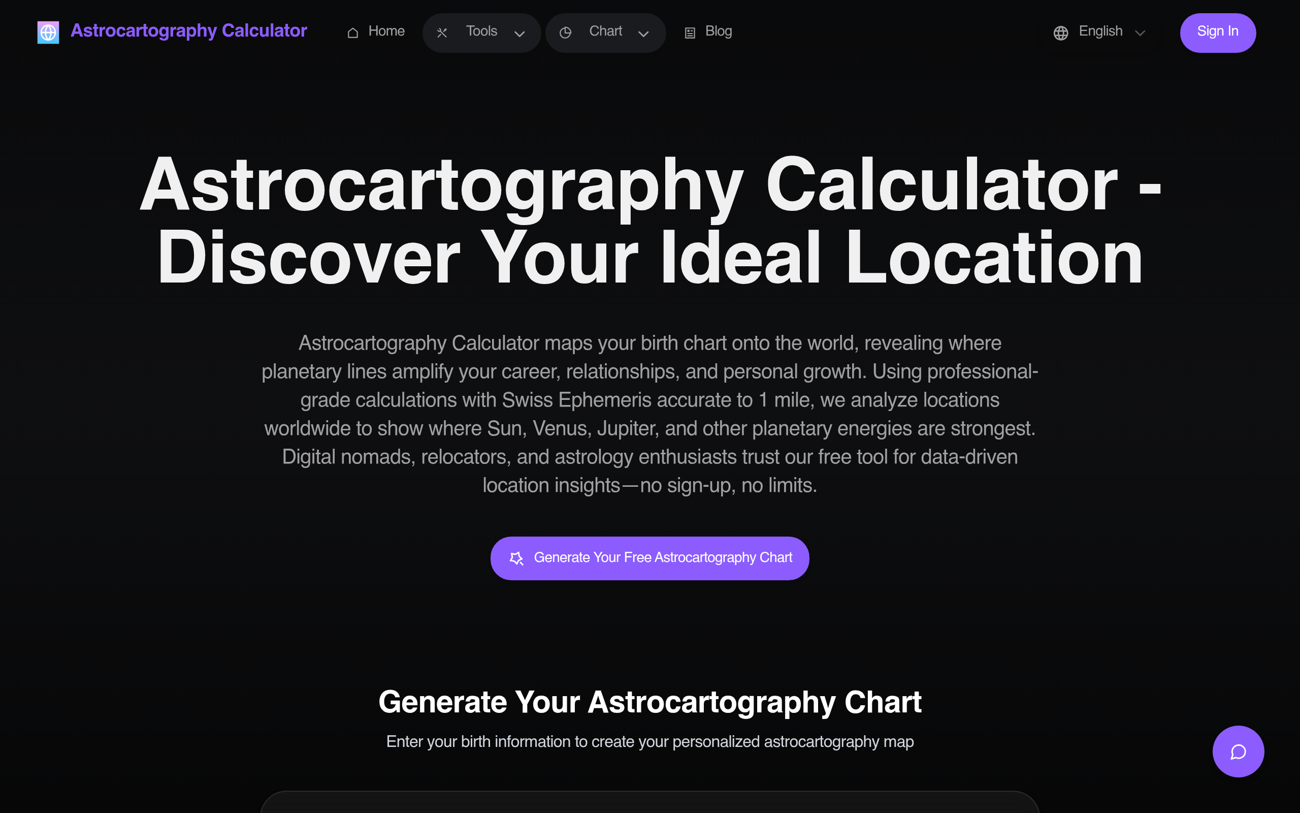 Astrocartography AI