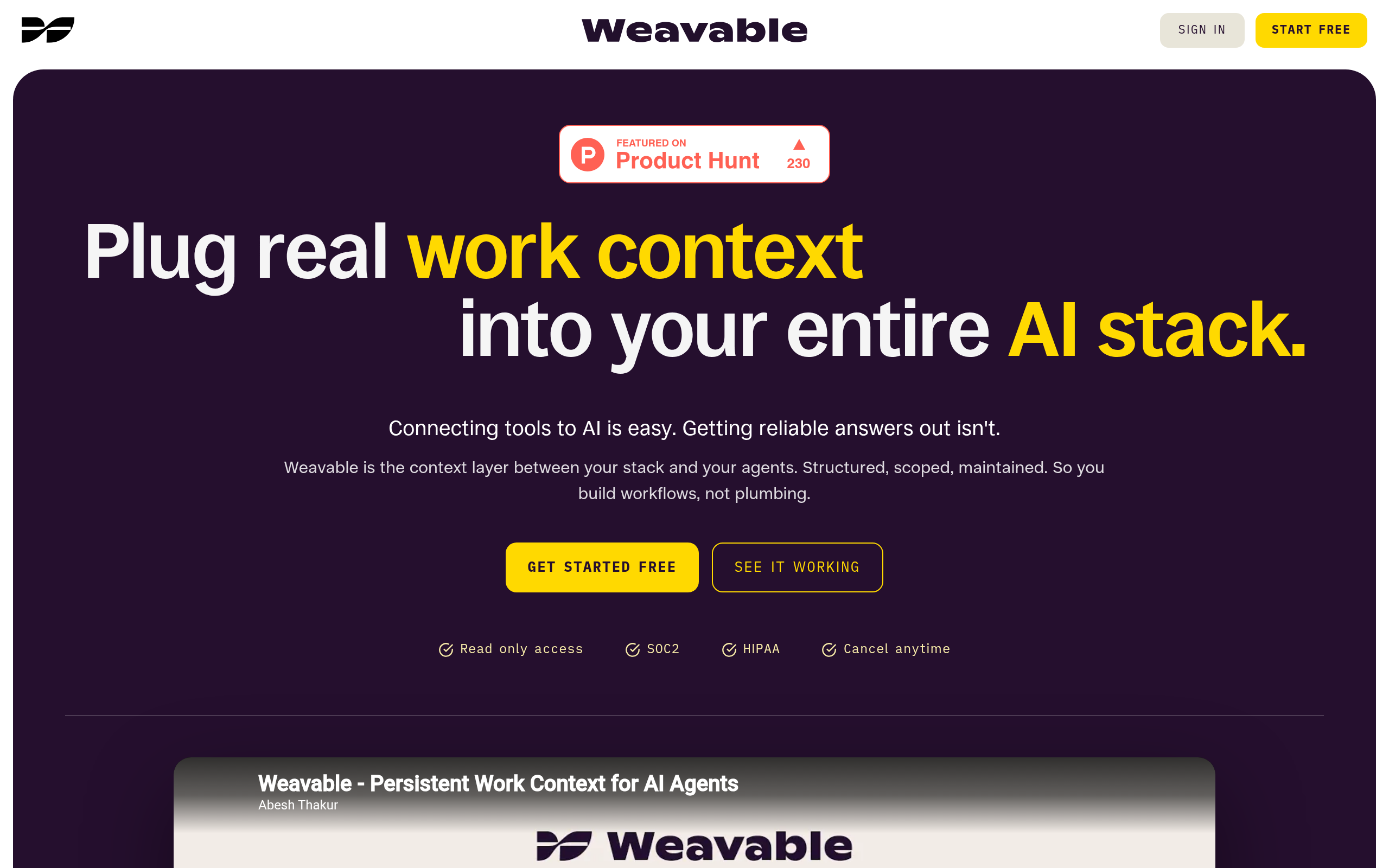 Weavable